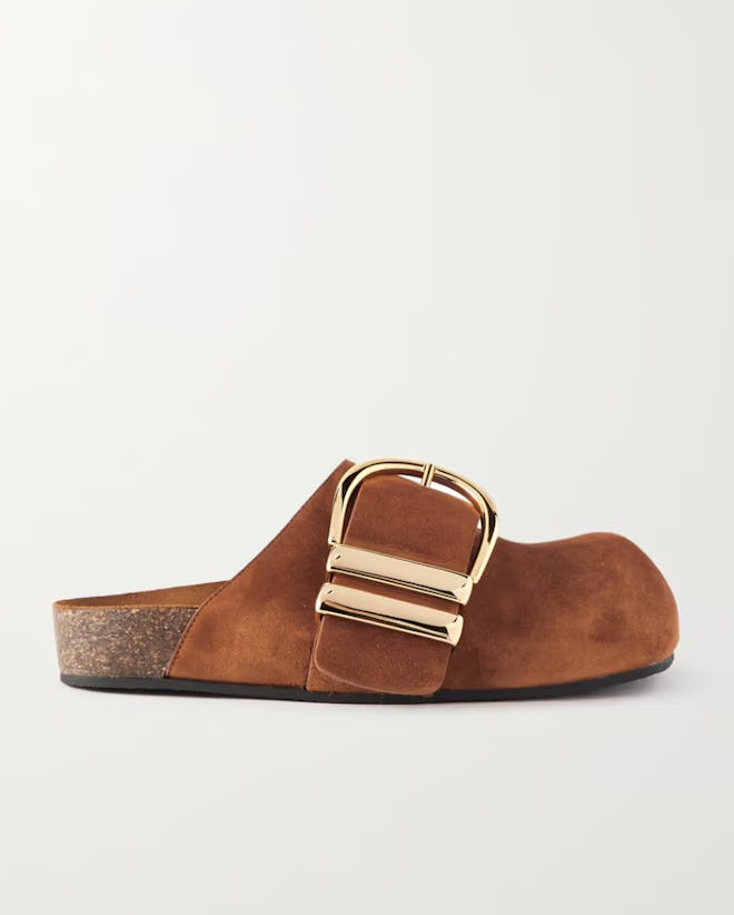 downing suede mules khaite