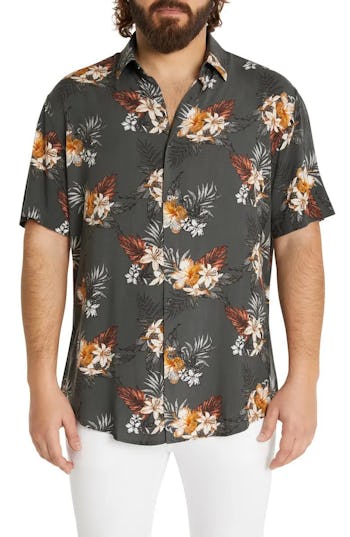 Johnny Bigg Odessa Hibiscus Print Shirt