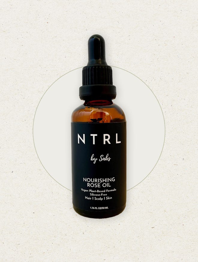 ntrl by sabs nourishing rose oil is one of the best pregnancy self-care products of 2022 