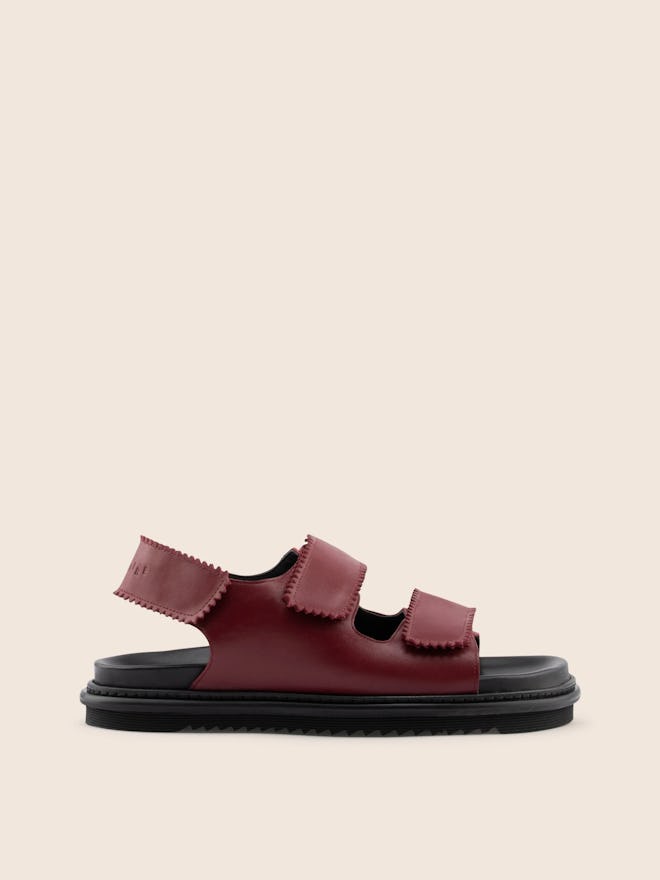 Tavira Vino Velcro straps sandals