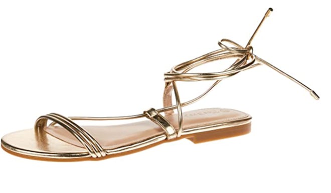 The Drop Samantha Flat Strappy Lace-Up Sandal