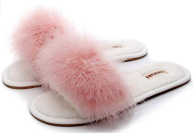 FAYUEKEY Fur Slippers