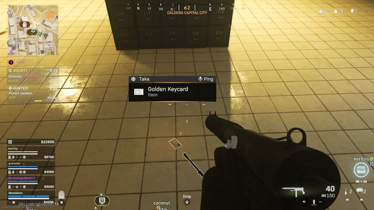 'Warzone' Mercenary Vault locations: How to get a Golden Keycard to enter