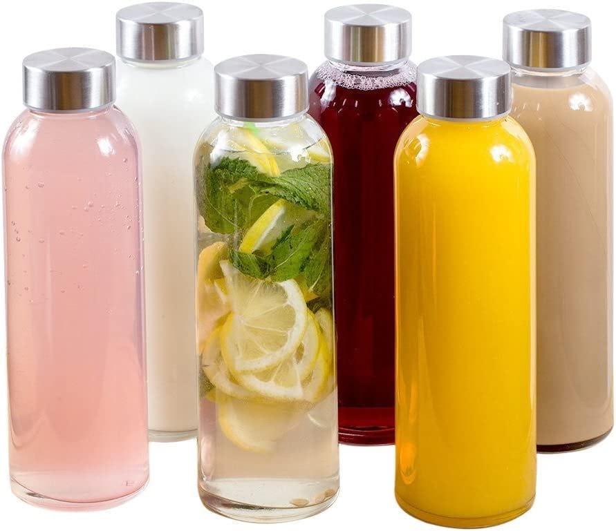 Estilo Glass Water Bottles (6-Pack)