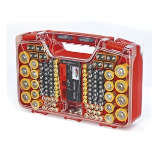 Ontel Battery Daddy Battery Organizer and Storage Case with Tester