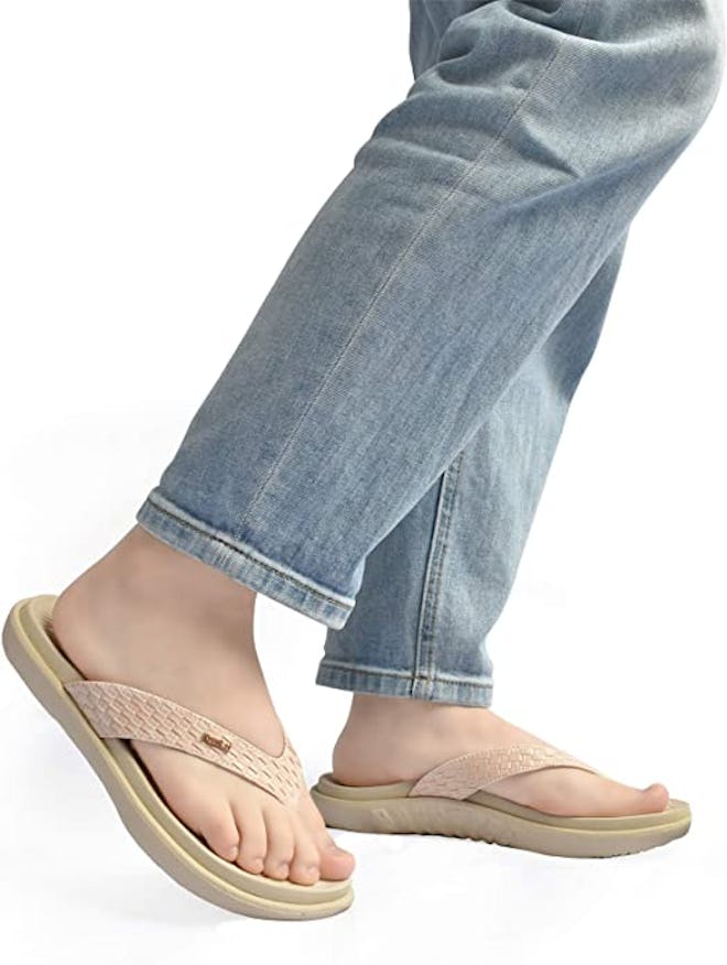 KuaiLu Arch Support Flip Flop Sandals