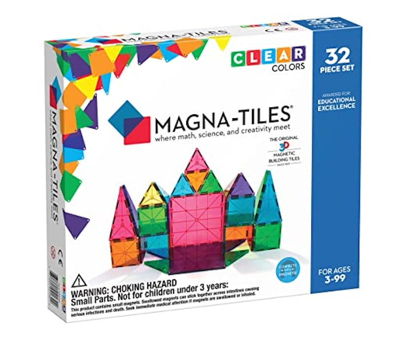 Magna-Tiles Clear Colors Set (32 Pieces)