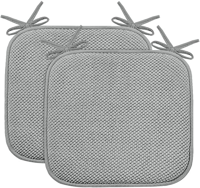 Turquoize Non Slip Memory Foam Chair Cushion (2-Pack)