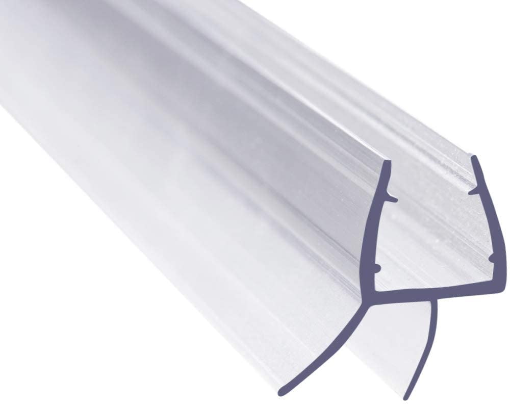 Aulett Home Frameless Shower Door Bottom Seal with Drip Rail