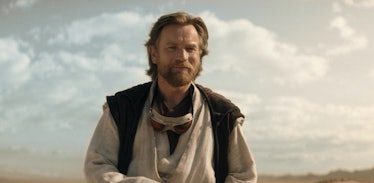 Ewan McGregor smiles as Ben at the end of Obi-Wan Kenobi Episode 6