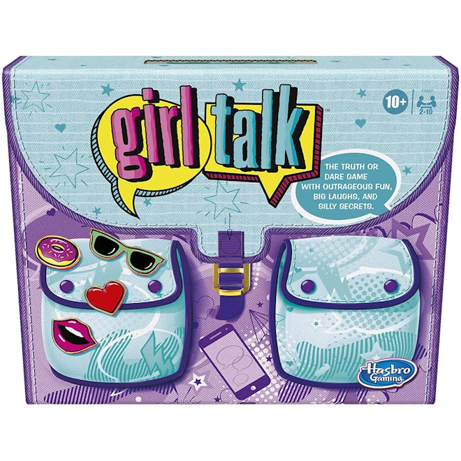 Girl Talk is a 90s board game inspired by truth or dare.