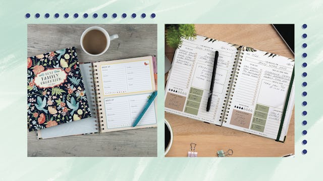 Side By Side Of Two Different Planners For Moms