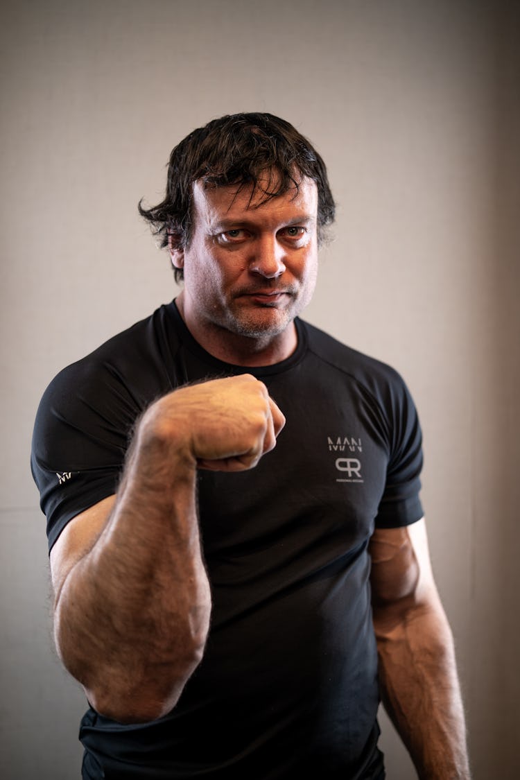 Champion arm wrestler Devon Larratt