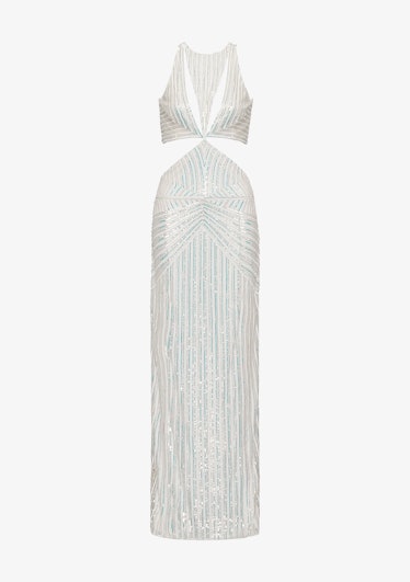Retrofête white sequin millie dress