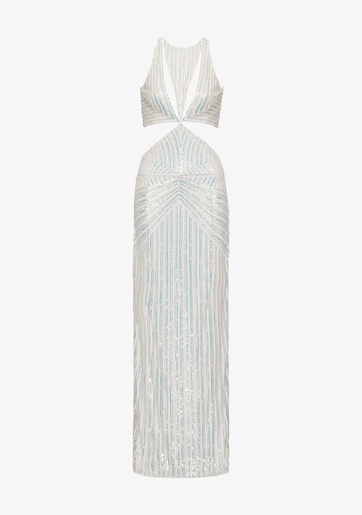 Retrofête white sequin millie dress