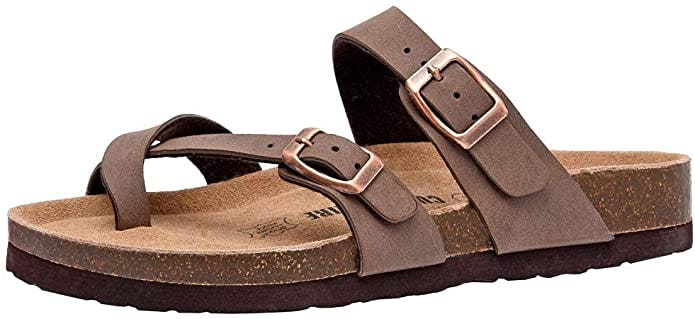 Cushionaire Luna Cork Footbed Sandals
