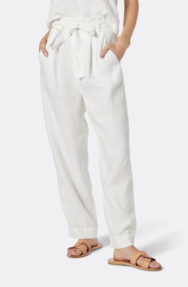 Joie white linen pants