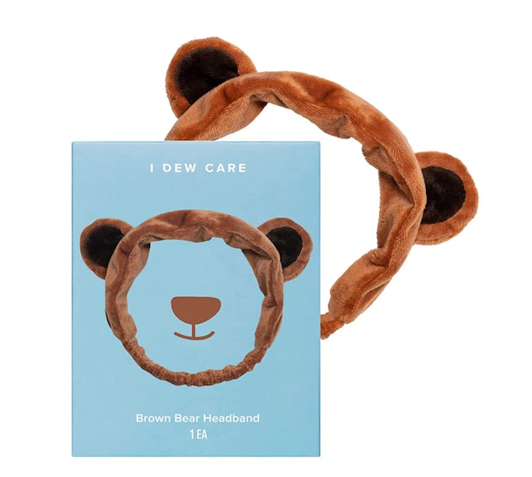 I DEW CARE Brown Bear Face Wash Headband