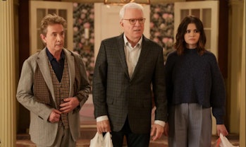 Martin Short, Steve Martin, and Selena Gomez in Only Murders in the Building Season 2