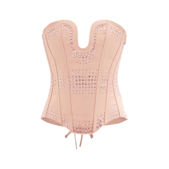 Gucci Crystal-Embellished Silk-Faille Corset