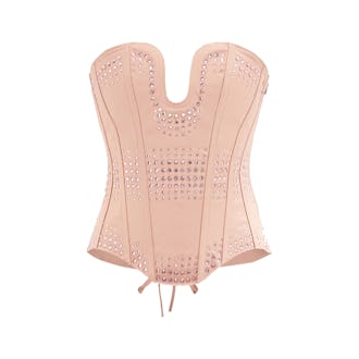 Gucci Crystal-Embellished Silk-Faille Corset
