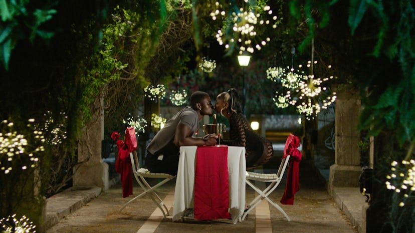 Damiyah on a date in 'Love Island'