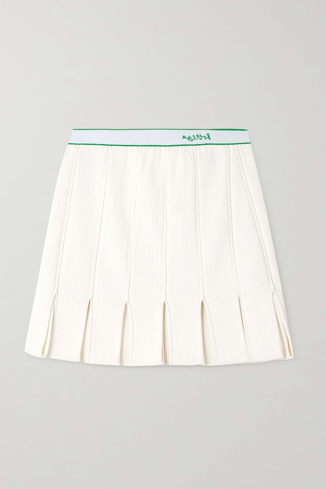 Bottega Veneta pleated mini skirt