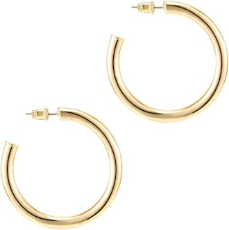 PAVOI 14K Gold Plated Hoop Earrings