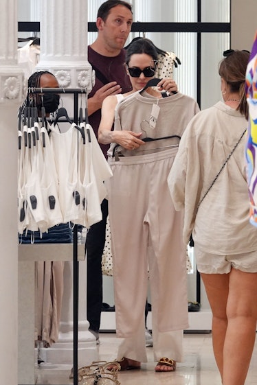 Angelina Jolie shopping at Zara