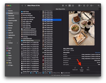 How to convert HEIC files to JPEG on Mac using Finder on macOS Monterey