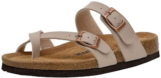 Women's Cushionaire Luna Cork Footbed Sandal with +Comfort