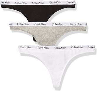 Calvin Klein Carousel Logo Cotton Thong (3-Pack)
