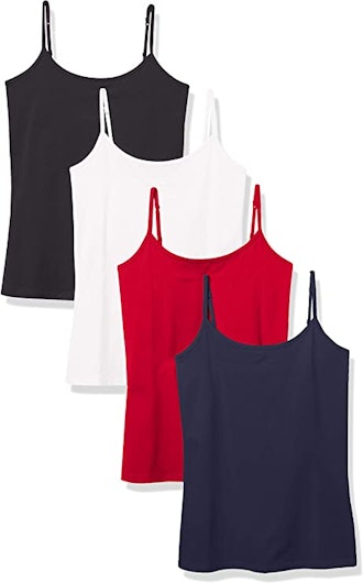 Amazon Essentials Slim-Fit Camisole (4-Pack)