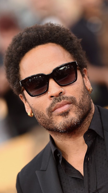 Lenny Kravitz and his afro summer hairstyle