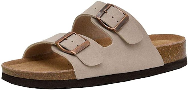 CUSHIONAIRE Lane Cork Footbed Sandal