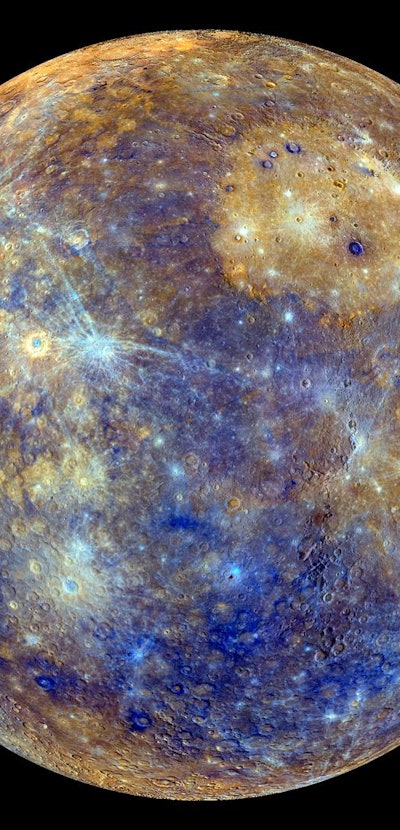 Colorful image of Mercury