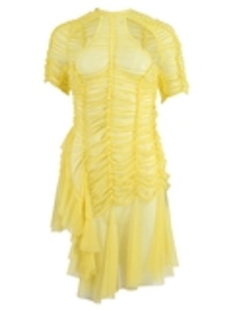 Ester Manas Asymmetrical Ruffled Dress Yellow