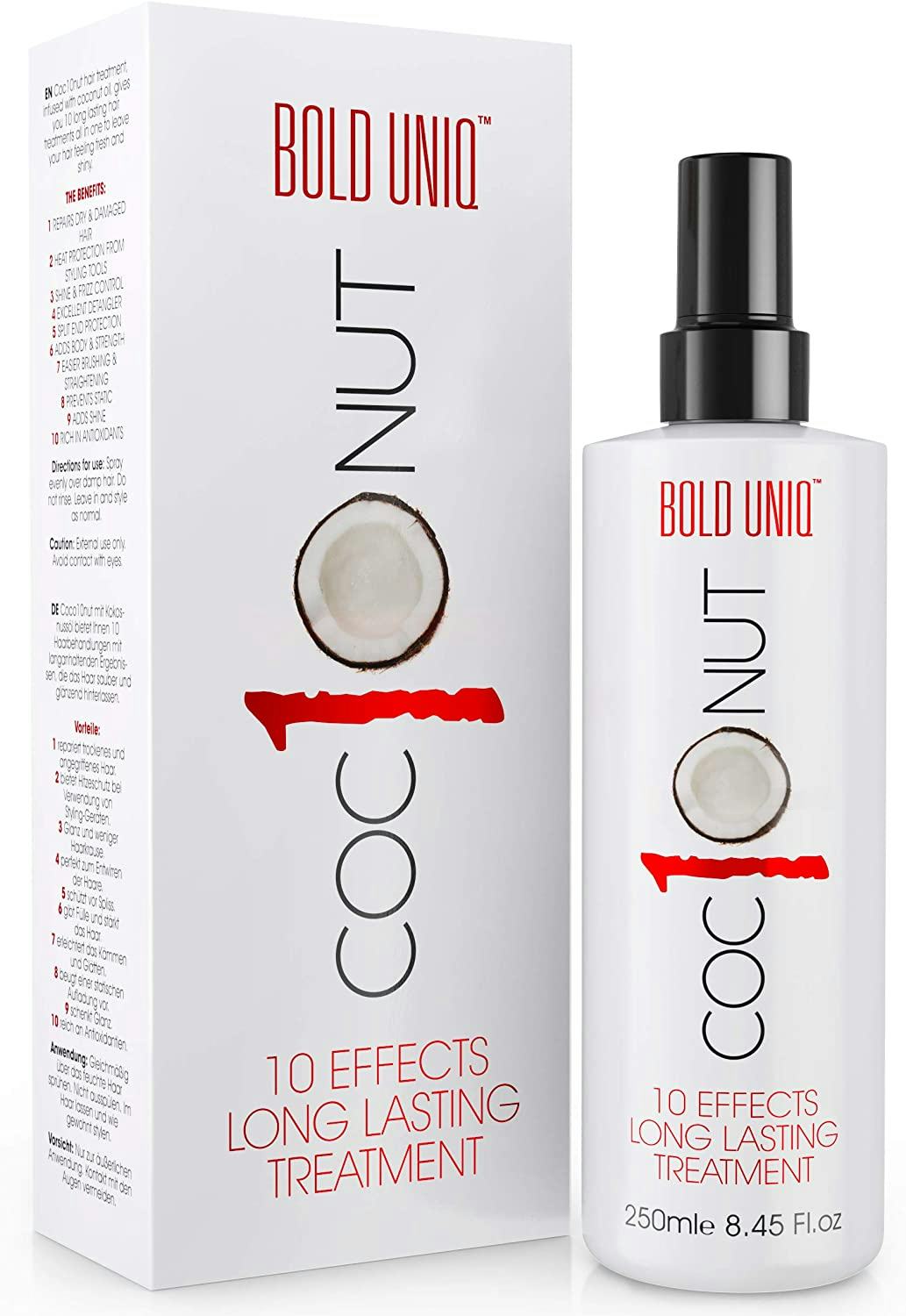 Bold Uniq Coconut Heat Protectant Spray