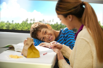 Children love train travel.
