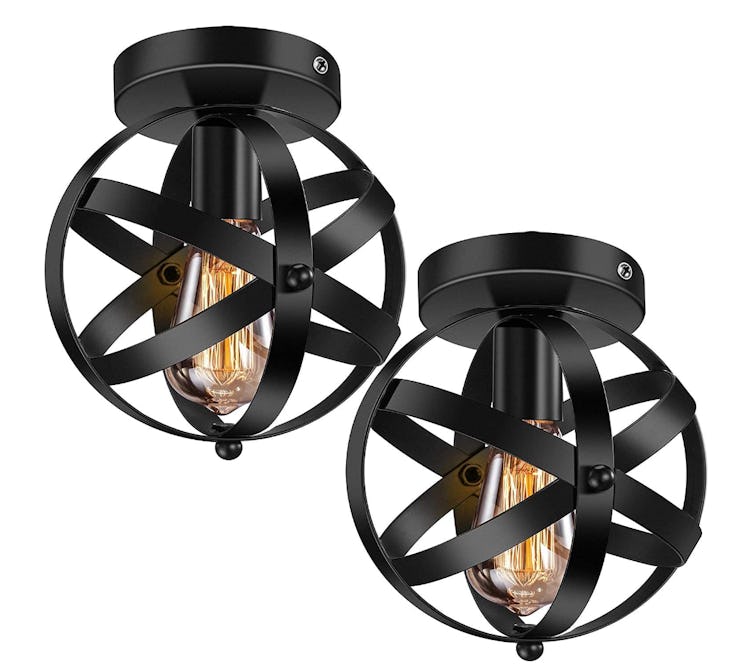 Asnxcju Industrial Ceiling Light Fixtures (2-Pack)