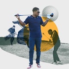 Sterling Shepard playing golf
