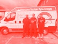  Mersey Rod Drainage crew in front of their van