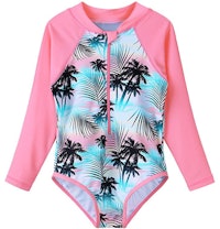 TFJH E Kids Rashguard Swimsuit UV 50+ Long Sleeve