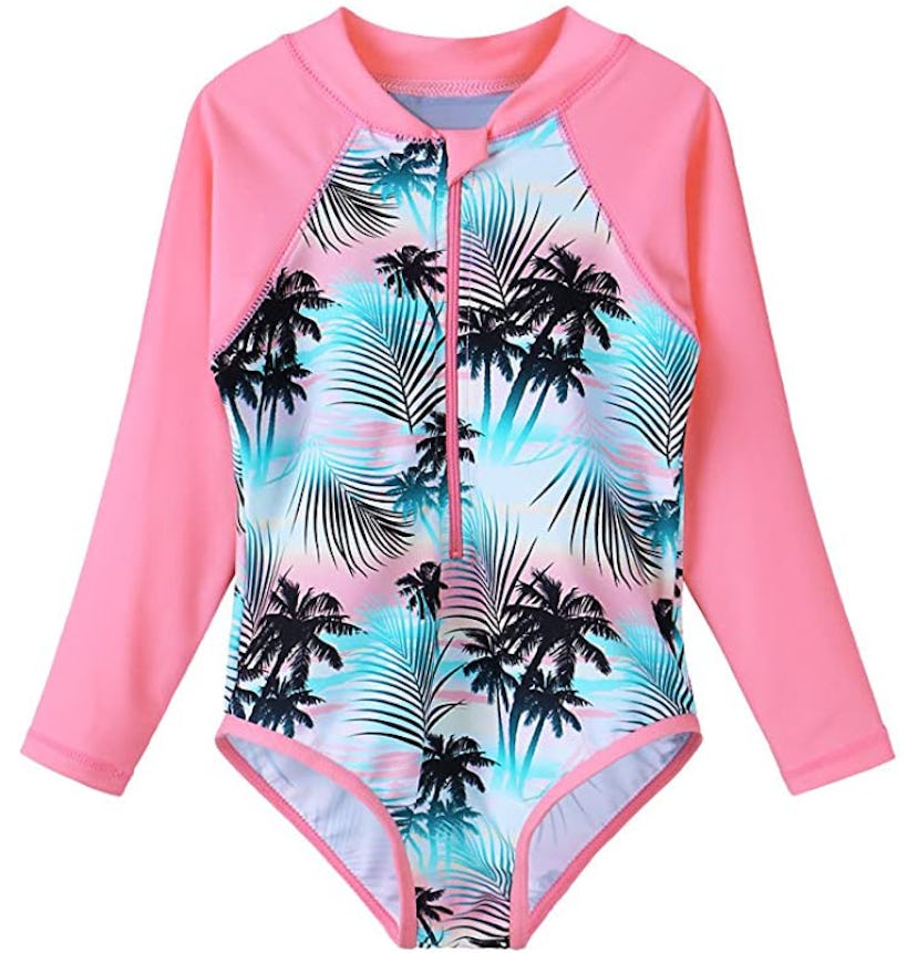 TFJH E Kids Rashguard Swimsuit UV 50+ Long Sleeve
