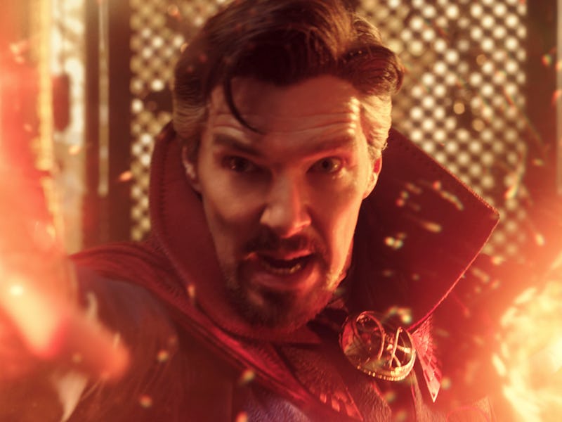 Benedict Cumberbatch using his super power as Dr. Strange
