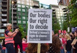 Women's right to choose march in London, England, 2022