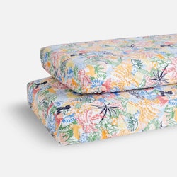 mix and match crib sheet set from Brookline in tropical floral