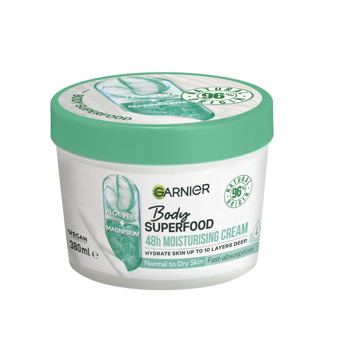 Body Superfood Aloe Vera &amp; Magnesium Moisturising &amp; Soothing Body Cream