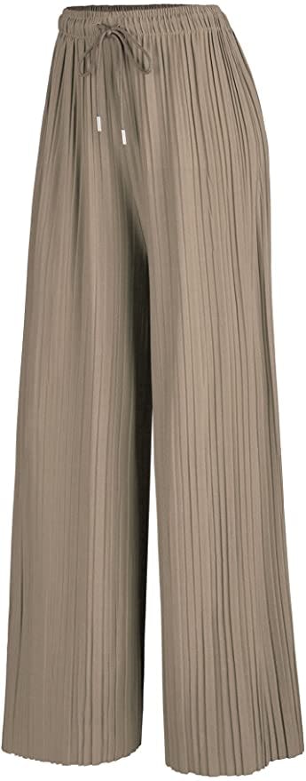 Made By Johnny Pleated Wide Leg Palazzo Pants