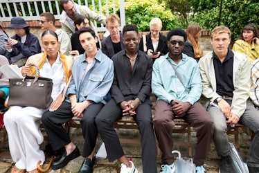 Paul W Downs front row at Hermès